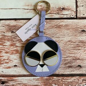 NWT Kate Spade Spademals Gentle Panda Key Chain Bag Charm
